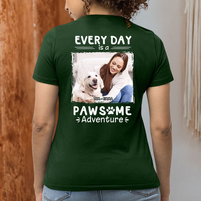 Pawsome Adventure Photo - Personalized Custom Women's T-shirt