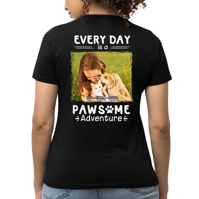 Pawsome Adventure Photo - Personalized Custom Women's T-shirt