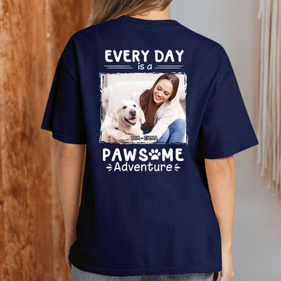 Pawsome Adventure Photo - Personalized Custom Premium T-shirt