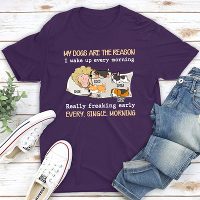 My Pet Is The Reason - Personalized Custom Premium T-shirt