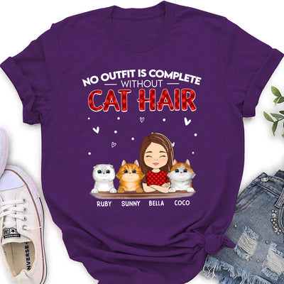 Without Cat Hair - Personalized Custom Women's T-shirt