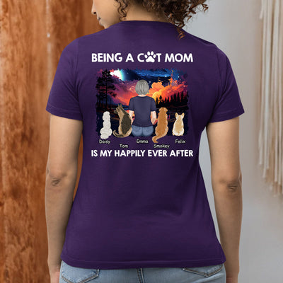 Happy Mom Together - Personalized Custom Women's T-shirt