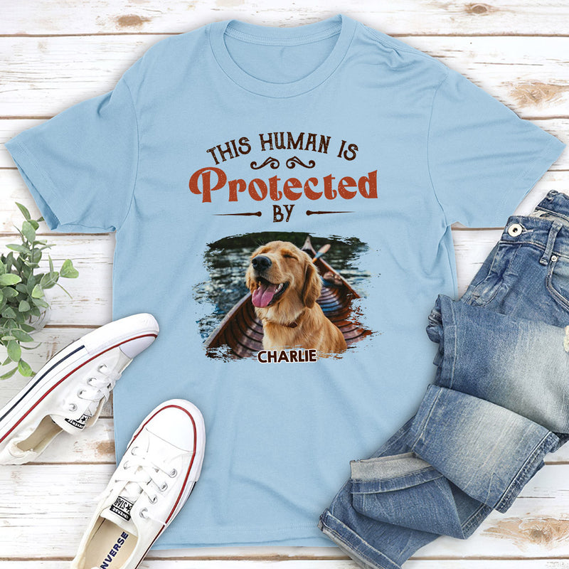 My Dogs Protect Me - Personalized Custom Unisex T-shirt