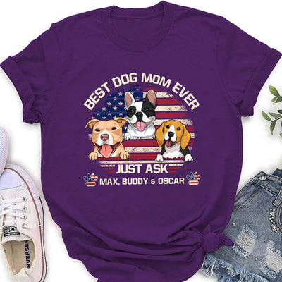 American Best Mom/Dad - Personalized Custom Women's T-shirt