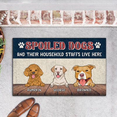 Spolied Dog - Personalized Custom Doormat