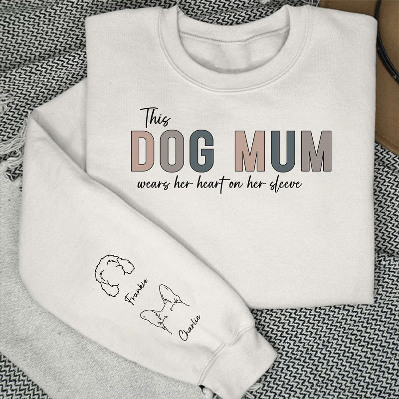 This Dog Mom - Personalized Custom Sweatshirt