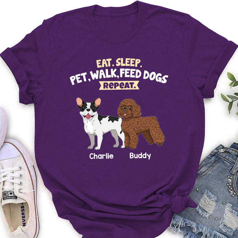 Feed Dog And Repeat - Personalized Custom Women&