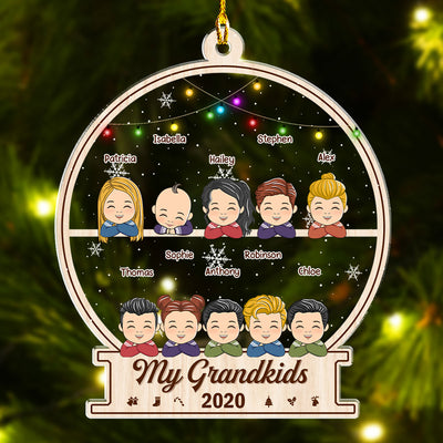 Adorable Grandkids (Version 7-12 Kids) - Personalized Custom Acrylic Ornament