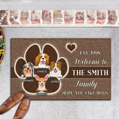 Welcome To Our House - Personalized Custom Doormat