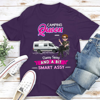 Camping Queen - Personalized Custom Unisex T-shirt