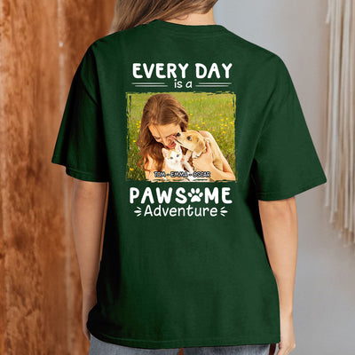 Pawsome Adventure Photo - Personalized Custom Premium T-shirt