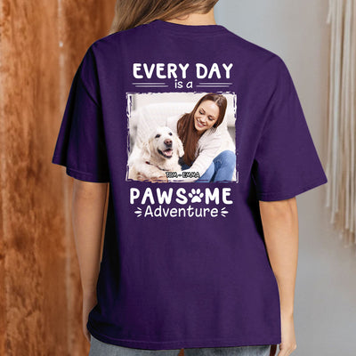 Pawsome Adventure Photo - Personalized Custom Premium T-shirt