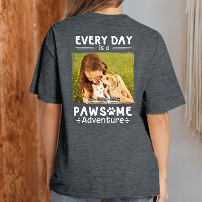 Pawsome Adventure Photo - Personalized Custom Premium T-shirt