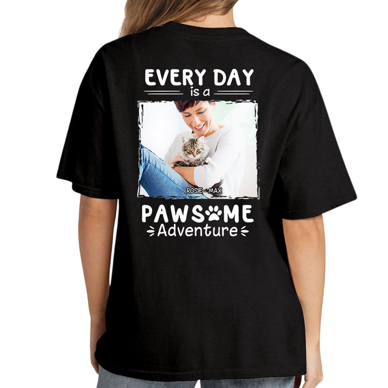 Pawsome Adventure Photo - Personalized Custom Premium T-shirt