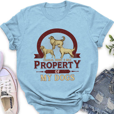 Dog Property Vintage - Personalized Custom Women's T-shirt