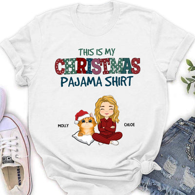 Pets Christmas Pajama - Personalized Custom Women's T-shirt