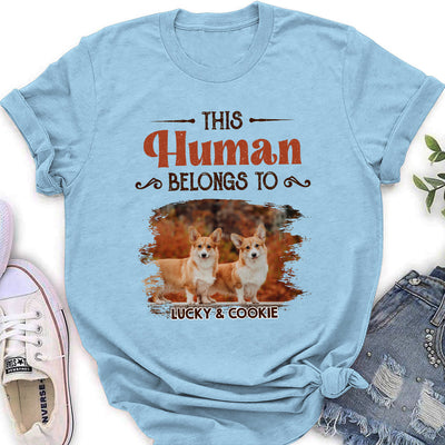 Human And Dog - Personalized Custom Women's T-shirt