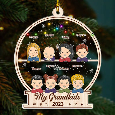 Adorable Grandkids (Version 7-12 Kids) - Personalized Custom Acrylic Ornament