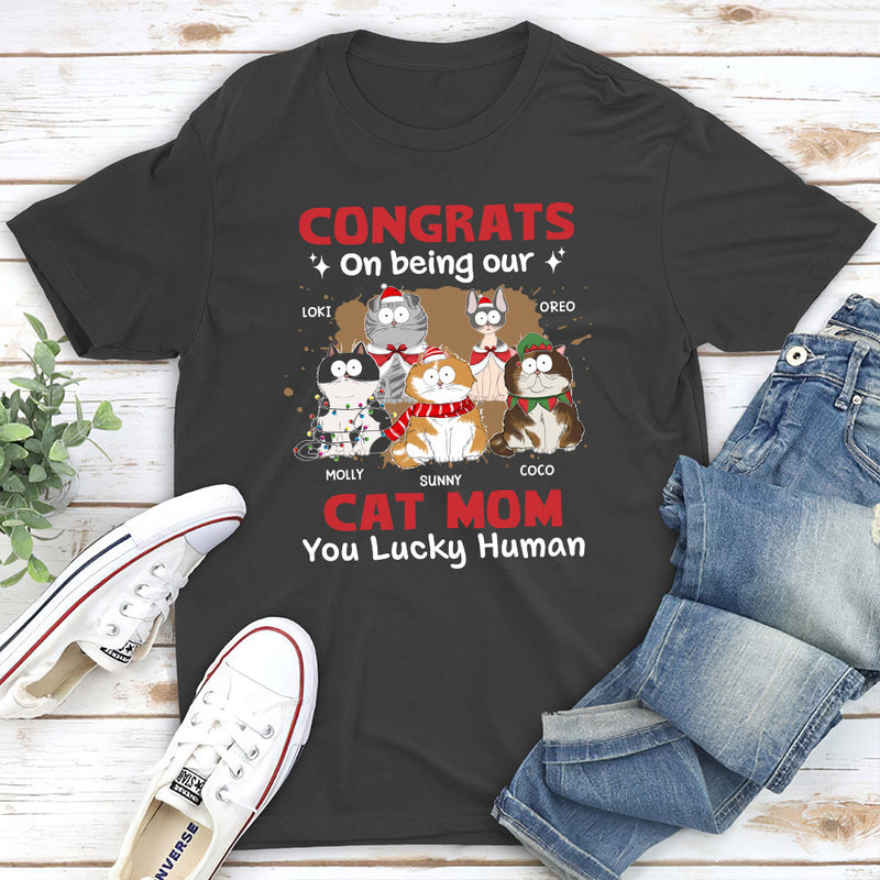 Lucky Human - Personalized Custom Unisex T-shirt