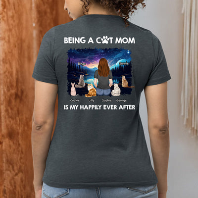 Happy Mom Together - Personalized Custom Women's T-shirt