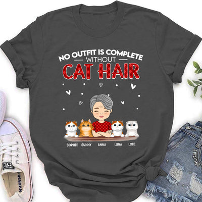 Without Cat Hair - Personalized Custom Women's T-shirt