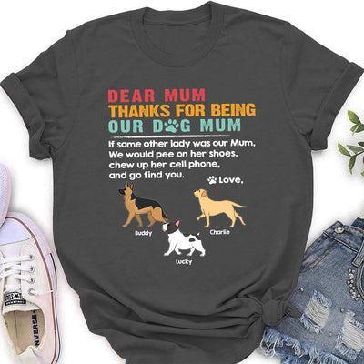 Dear Mom Mum - Personalized Custom Women's T-shirt