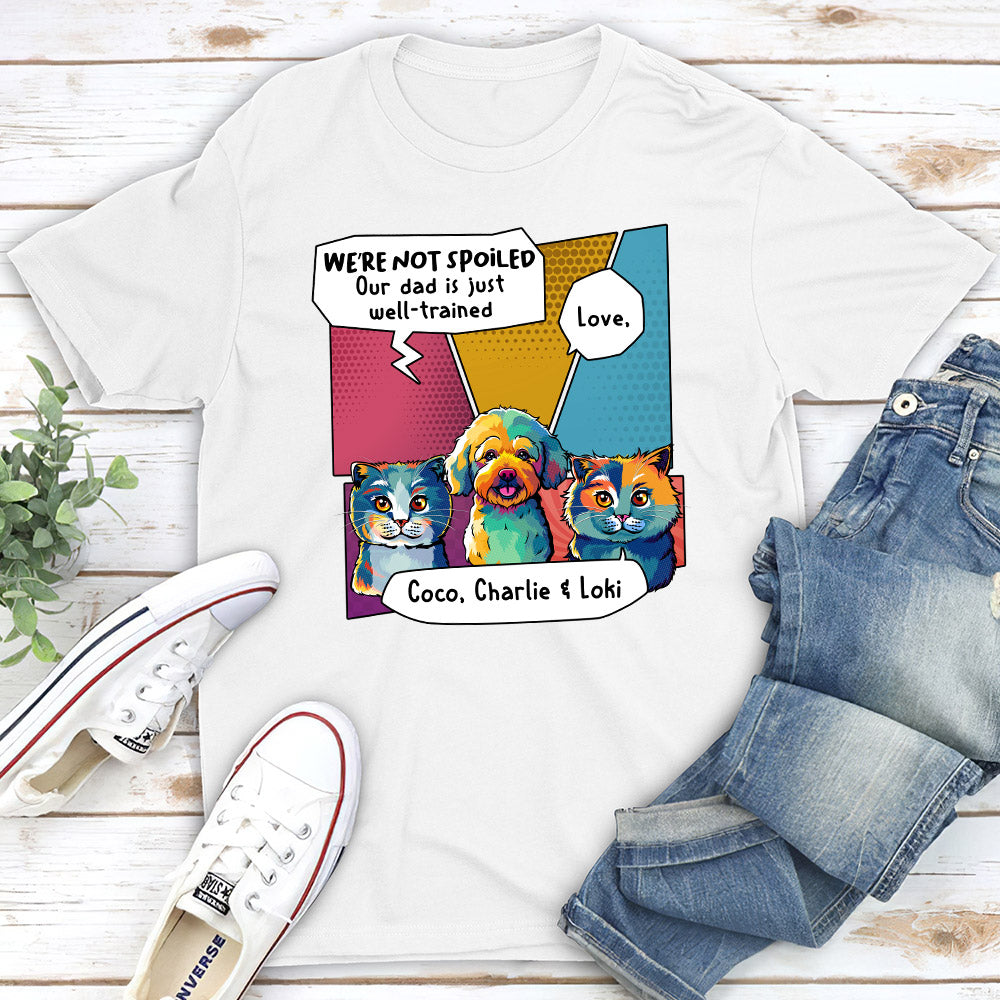 Pop Art Spoiled Pet - Personalized Custom Unisex T-shirt