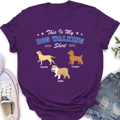 Dog Walking - Personalized Custom Women's T-shirt