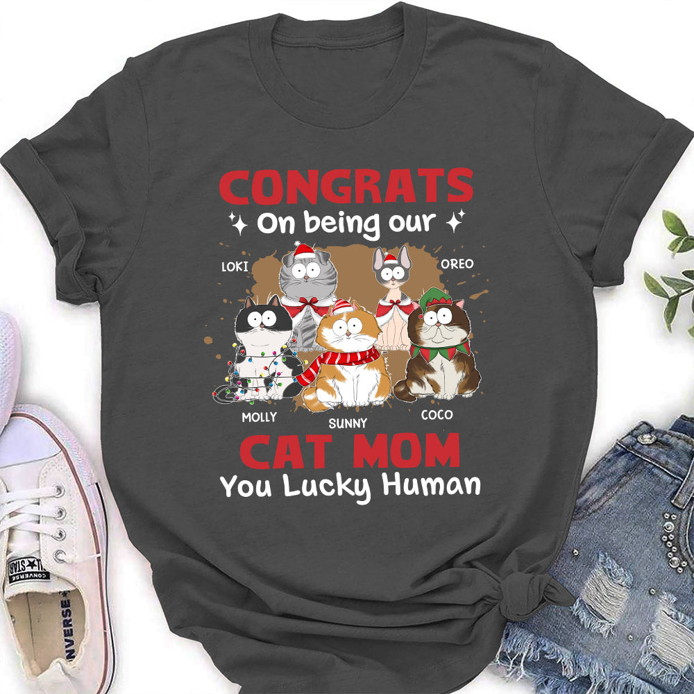 Lucky Human - Personalized Custom Women's T-shirt