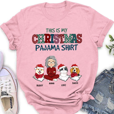 Pets Christmas Pajama - Personalized Custom Women's T-shirt