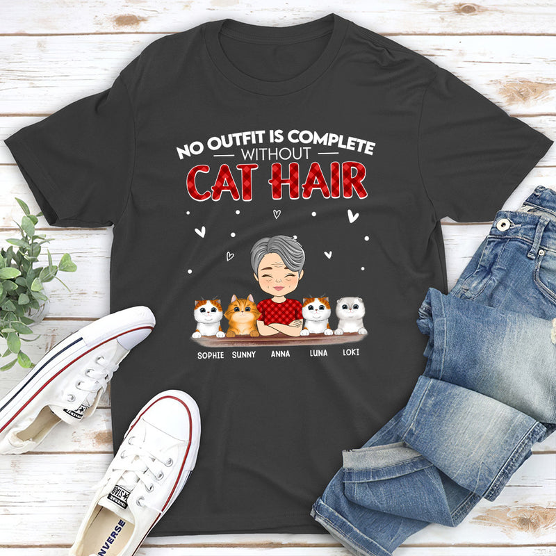 Without Cat Hair - Personalized Custom Unisex T-shirt