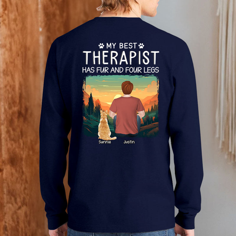 Best Therapist - Personalized Custom Long Sleeve T-shirt