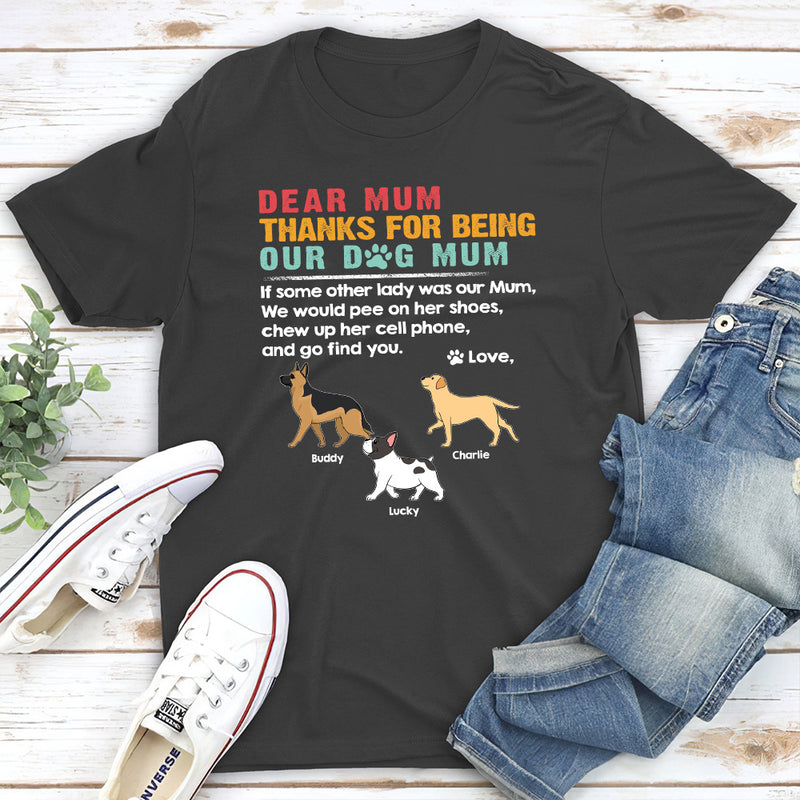 Dear Dad Mom Mum - Personalized Custom Unisex T-shirt