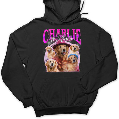 Custom Pet Face Vintage Version 5 - Personalized Custom Hoodie