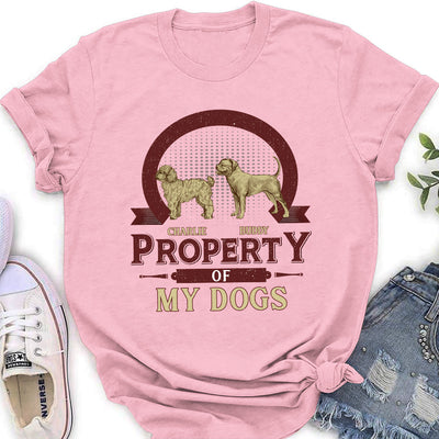 Dog Property Vintage - Personalized Custom Women's T-shirt