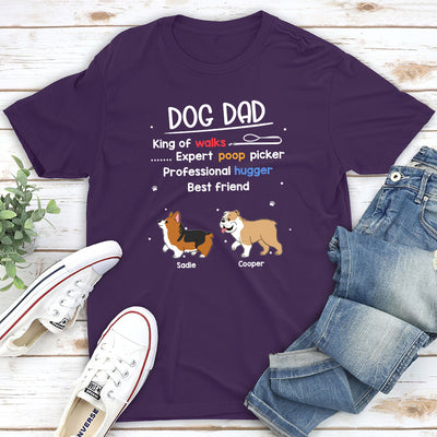 Dog Dad Is - Personalized Custom Unisex T-shirt