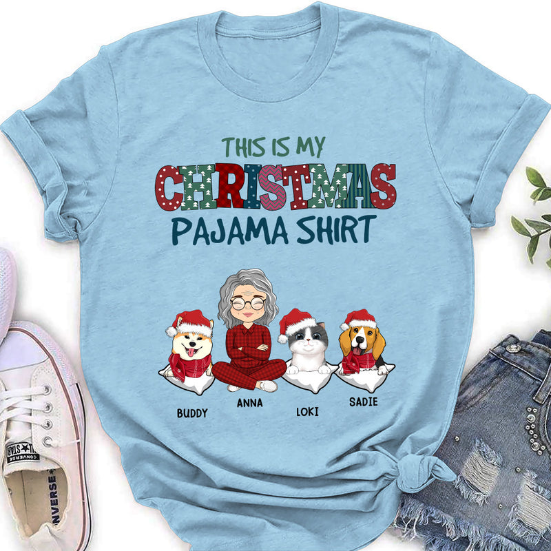 Pets Christmas Pajama - Personalized Custom Women&