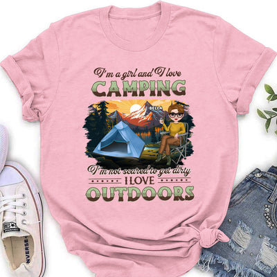 Camping Lover - Personalized Custom Women's T-shirt