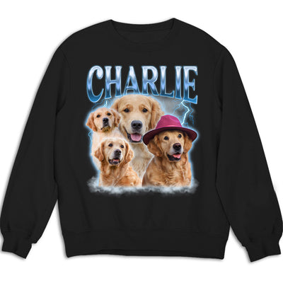 Custom Pet Face Vintage Version 8 - Personalized Custom Sweatshirt