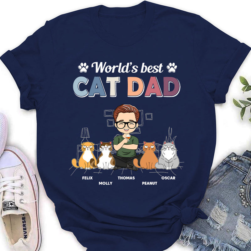 Best Cat Mom - Personalized Custom Women&