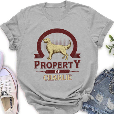 Dog Property Vintage - Personalized Custom Women's T-shirt