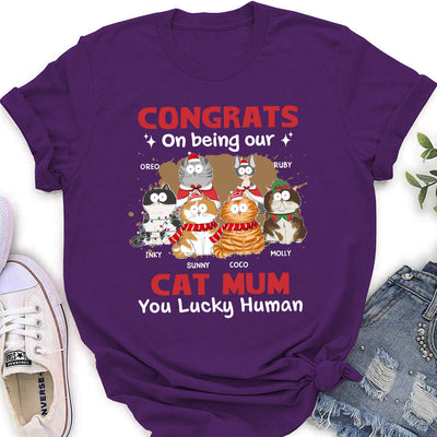 Lucky Human - Personalized Custom Women's T-shirt