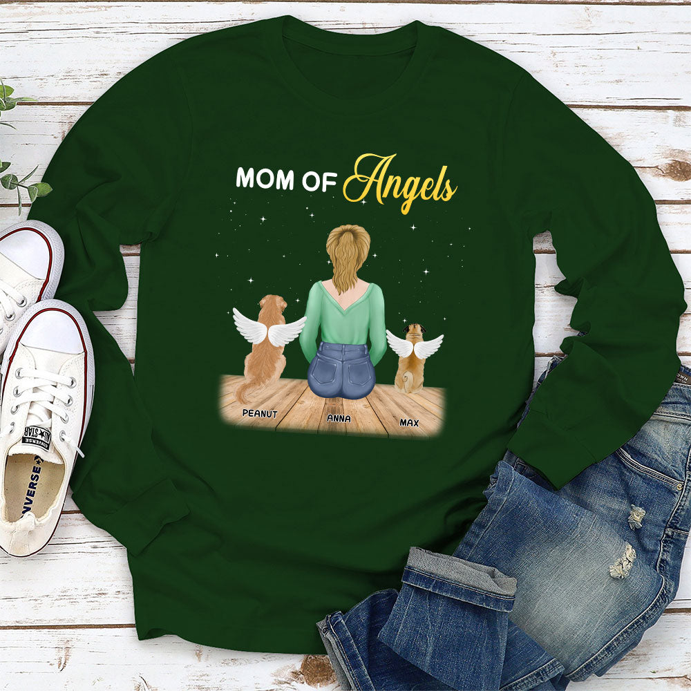 Parents Of Angels - Personalized Custom Long Sleeve T-shirt