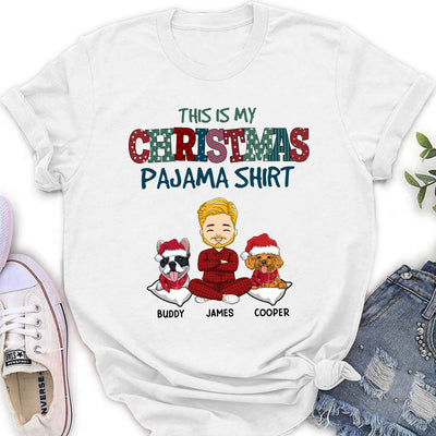 Christmas Pajama Dog Version - Personalized Custom Women's T-shirt