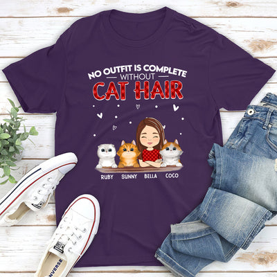 Without Cat Hair - Personalized Custom Unisex T-shirt