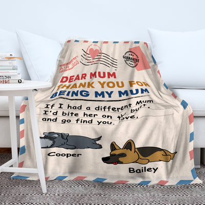 Bite The Butt 2 - Personalized Custom Fleece Blanket