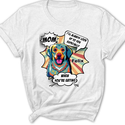 Pop Art Dogs Look Up To You - Personalized Custom Women's T-shirt