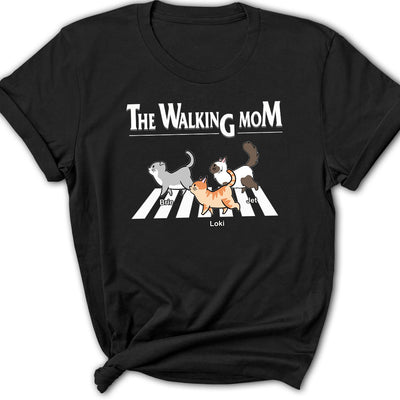 The Walking Cat - Personalized Custom Women's T-shirt