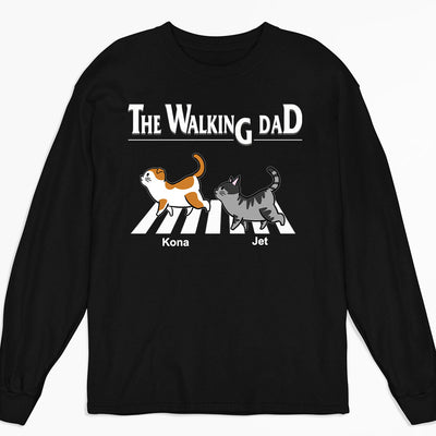 The Walking Cat - Personalized Custom Long Sleeve T-shirt