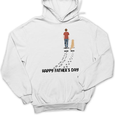 Happy Fathers Day To The Best Dog Dad - Personalized Custom Hoodie